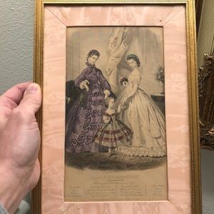 Magazine Des Demoiselles framed prints - set